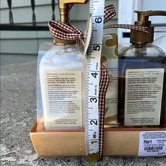 Pier 1 Tan and Brown Hand Soap Set with Rustic Charm - Picture 15 of 16